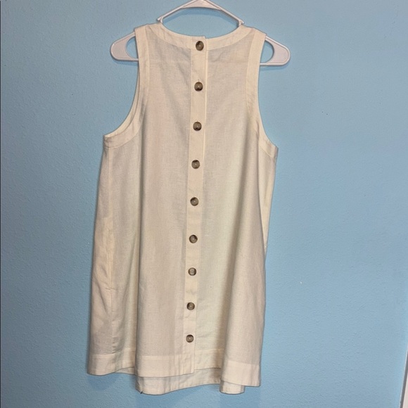 Madewell White A-Line Sleeveless Mini Dress - Picture 5 of 10